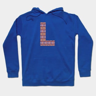 Monogram Letter L- geometric pattern Hoodie